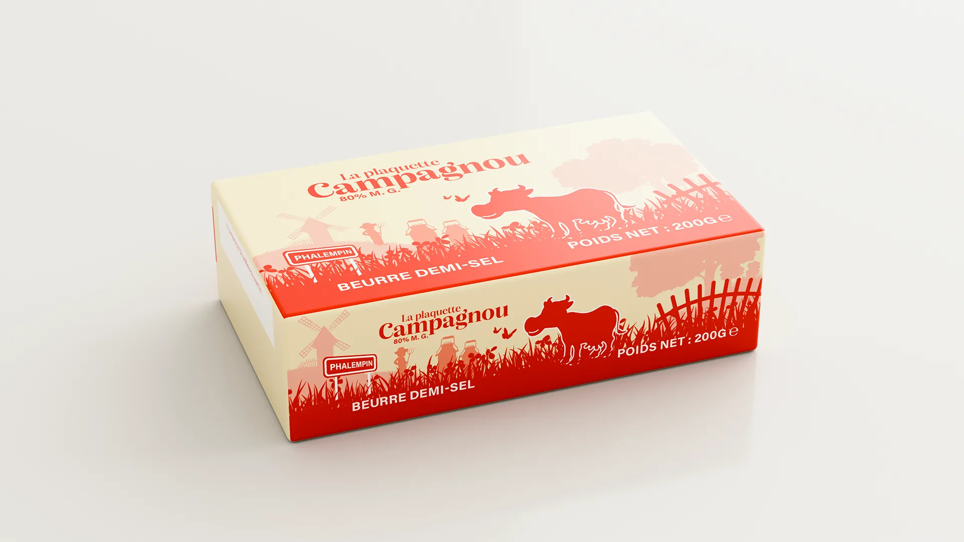 Beurre plaquette Campagnou demi-sel 200g