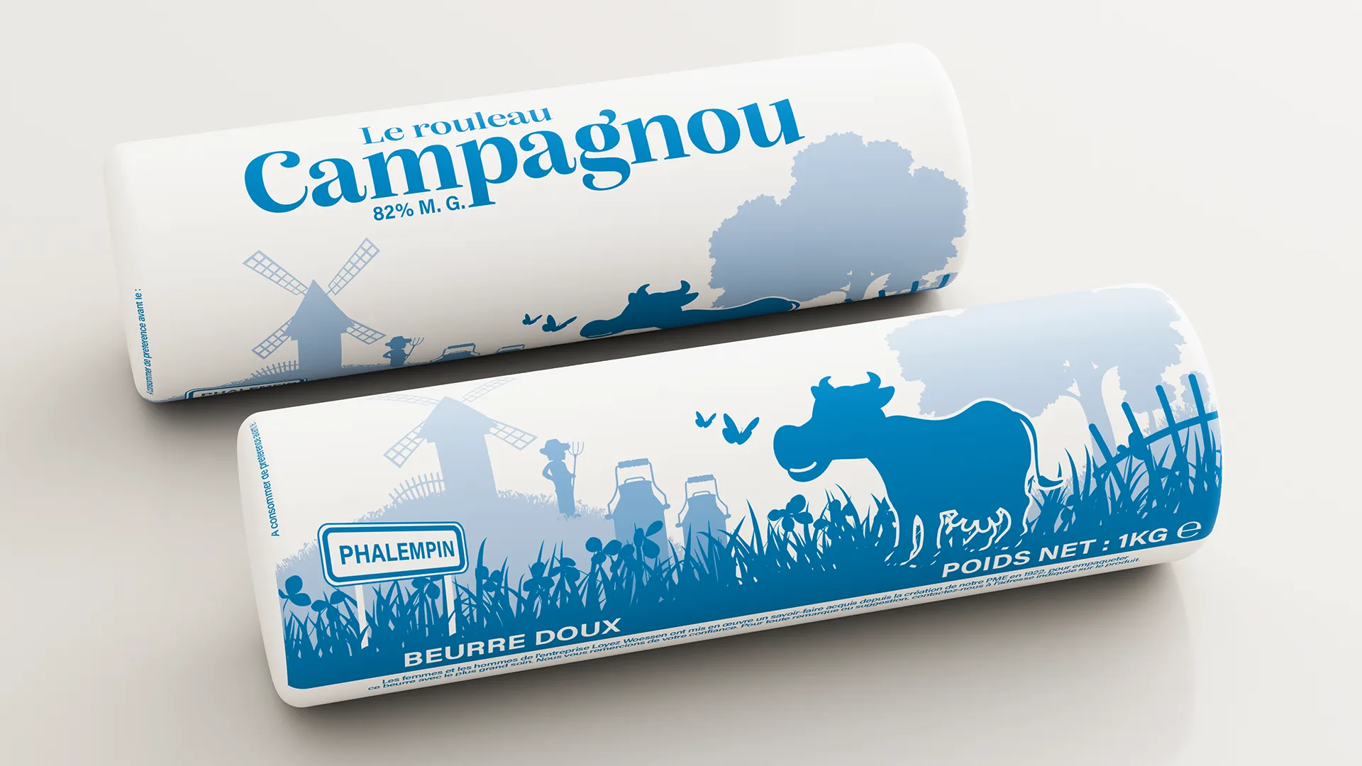 Beurre rouleau Campagnou doux 1kg